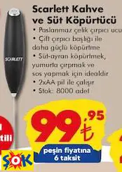 SCARLETT KAHVE VE SÜT KÖPÜRTÜCÜ SCARLETT KAHVE VE SÜT KÖPÜRTÜCÜ